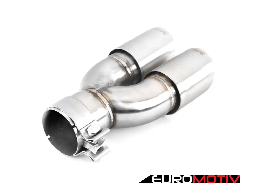 Turner Motorsport Double Wall Slash Cut Exhaust Tip - 2.75 Inlet 3.0 Od Stepped Left Brushed