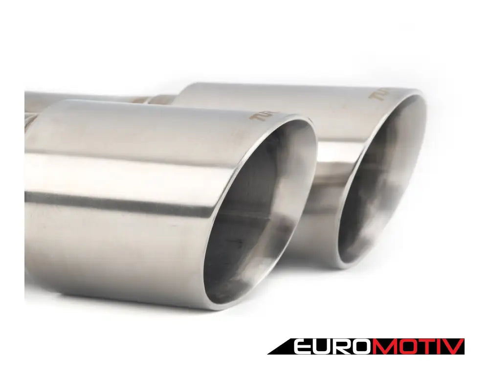 Turner Motorsport Double Wall Slash Cut Exhaust Tip - 2.75 Inlet 3.0 Od Stepped Left Brushed