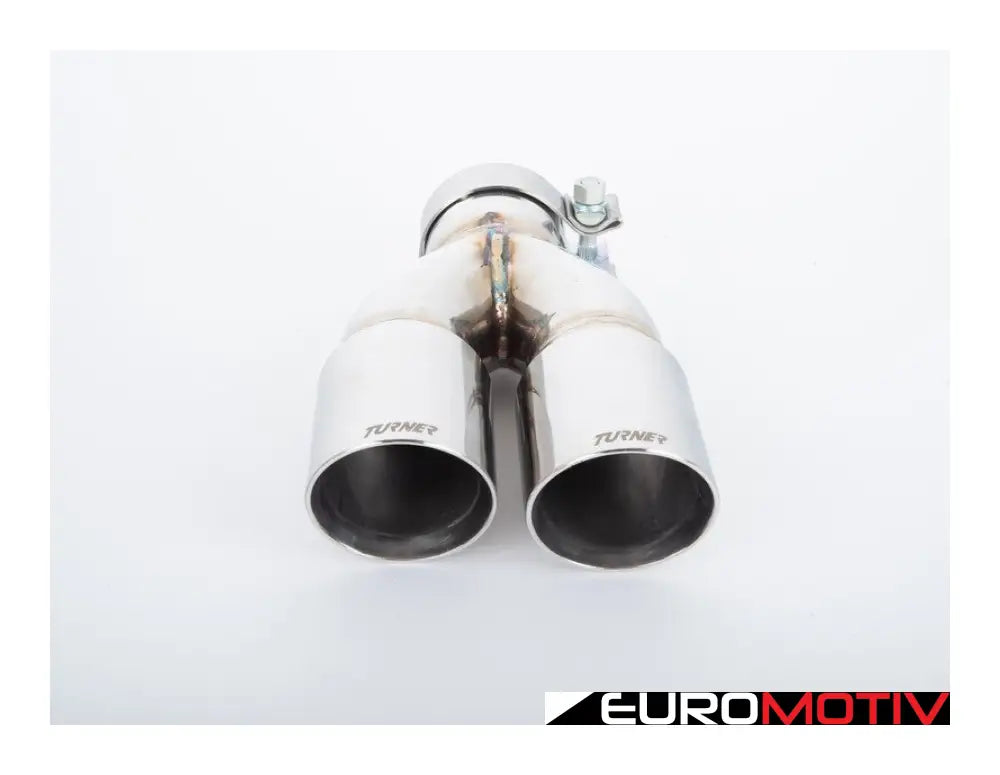 Turner Motorsport Double Wall Slash Cut Exhaust Tip - 2.75 Inlet 3.0 Od Stepped Left Mirror