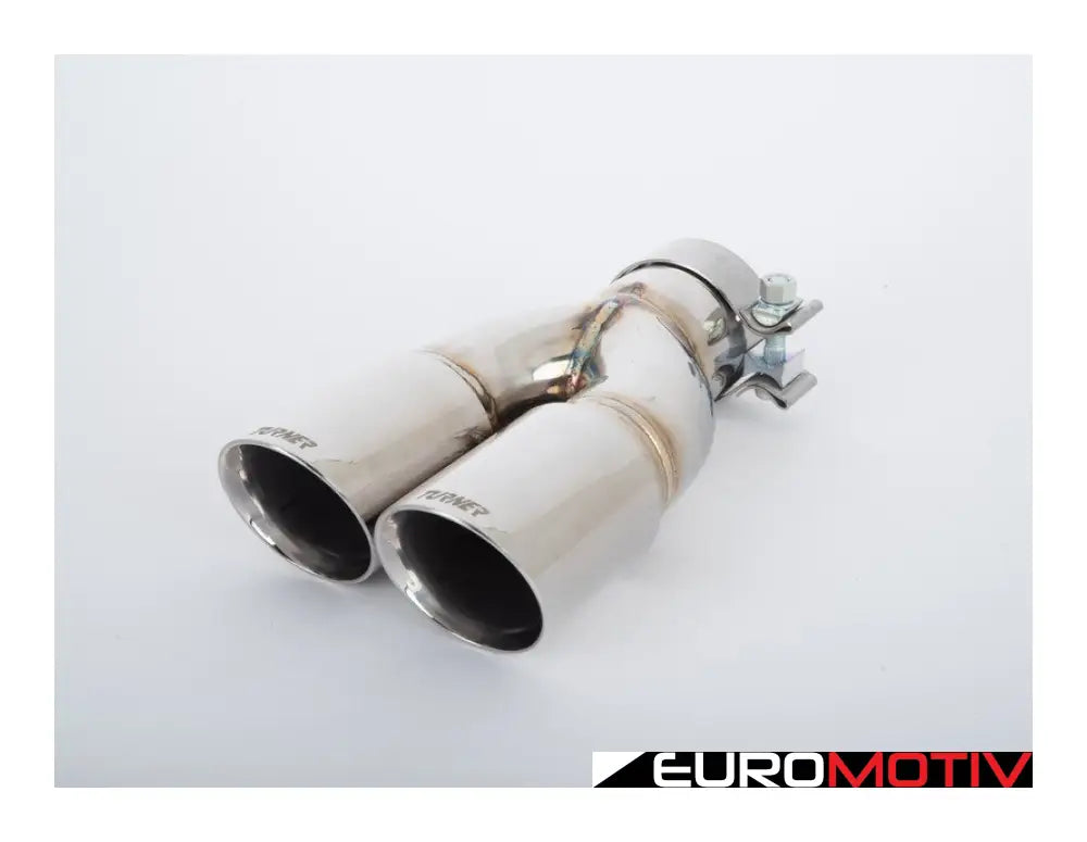 Turner Motorsport Double Wall Slash Cut Exhaust Tip - 2.75 Inlet 3.0 Od Stepped Left Mirror