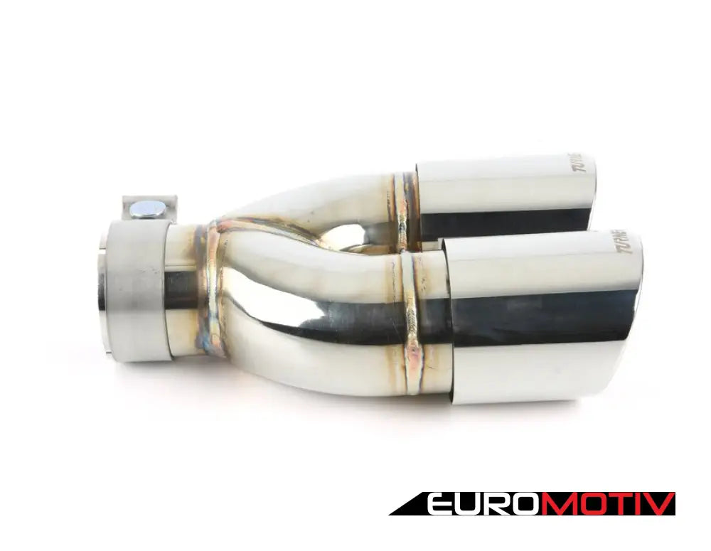 Turner Motorsport Double Wall Slash Cut Exhaust Tip - 2.75 Inlet 3.5 Od Stepped Right Mirror