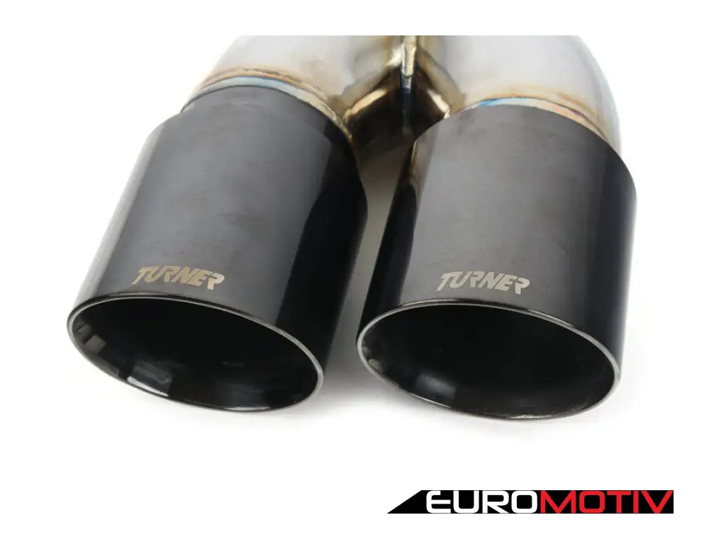 Turner Motorsport Double Wall Slash Cut Exhaust Tip - 2.75 Inlet 3.5 Od Stepped Right Titanium