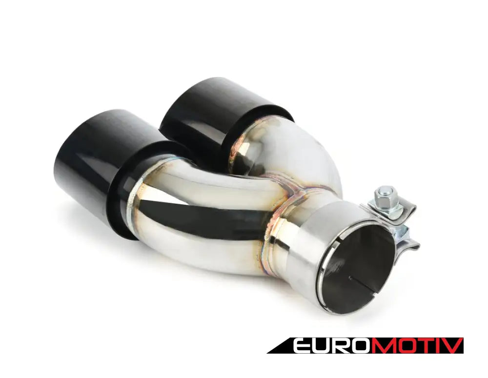 Turner Motorsport Double Wall Slash Cut Exhaust Tip - 2.75 Inlet 3.5 Od Stepped Right Titanium