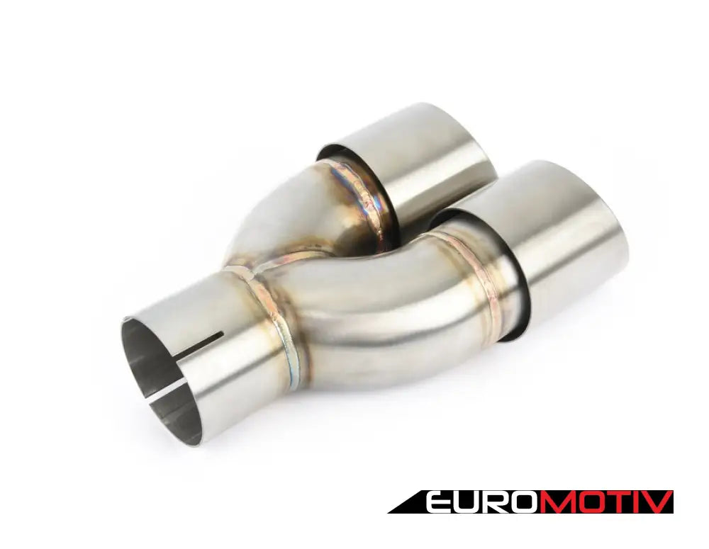 Turner Motorsport Double Wall Slash Cut Exhaust Tip - 3.0 Inlet 3.5 Od Stepped Left Brushed