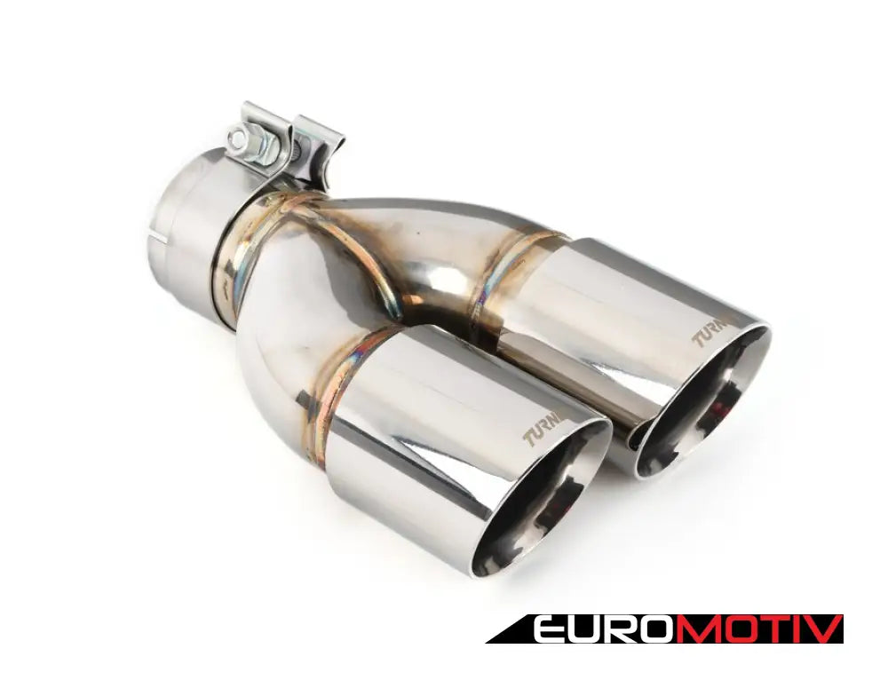 Turner Motorsport Double Wall Slash Cut Exhaust Tip - 3.0 Inlet 3.5 Od Stepped Left Mirror