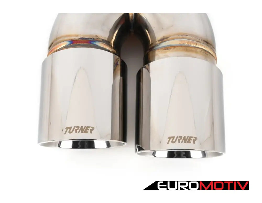 Turner Motorsport Double Wall Slash Cut Exhaust Tip - 3.0 Inlet 3.5 Od Stepped Left Mirror