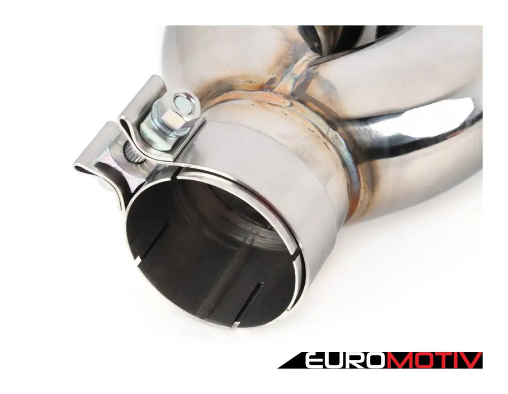 Turner Motorsport Double Wall Slash Cut Exhaust Tip - 3.0 Inlet 3.5 Od Stepped Left Mirror