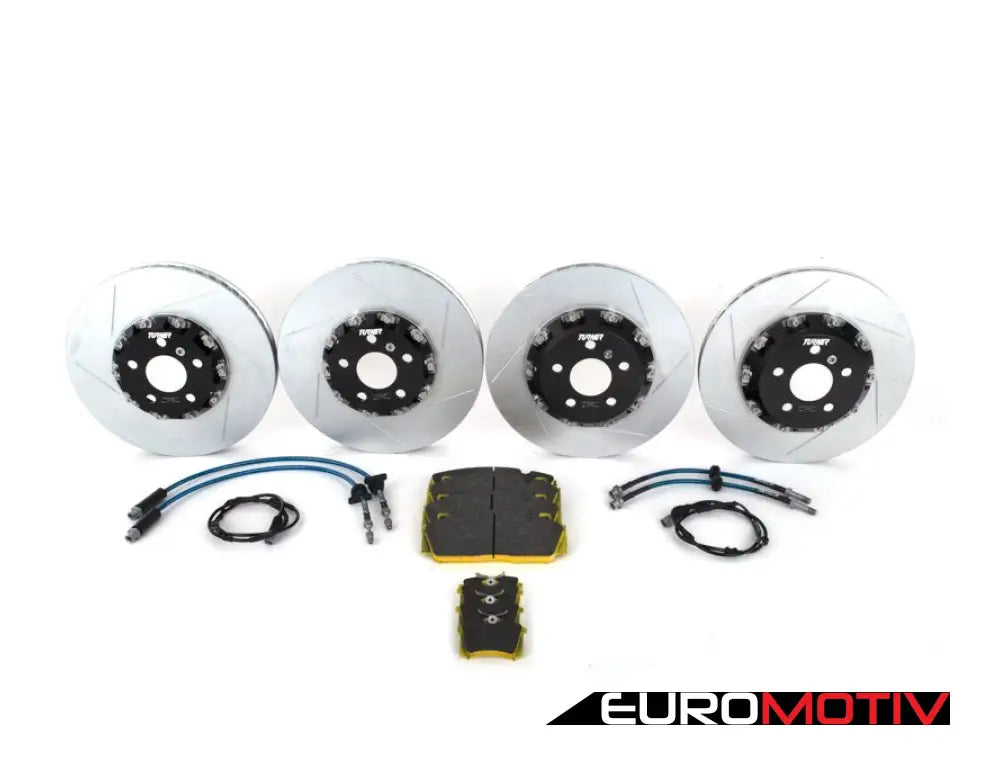 Turner Motorsport Front And Rear Full-Floating Slotted Tracksport Rotors Performance Brake Kit - G20