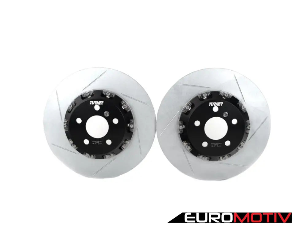 Turner Motorsport Front And Rear Full-Floating Slotted Tracksport Rotors Performance Kit - A90