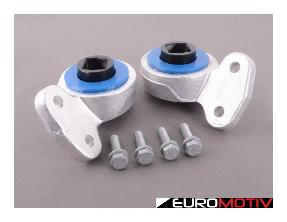 Turner Motorsport Polyurethane Front Control Arm Bushings - 80A Pre-Installed In Brackets