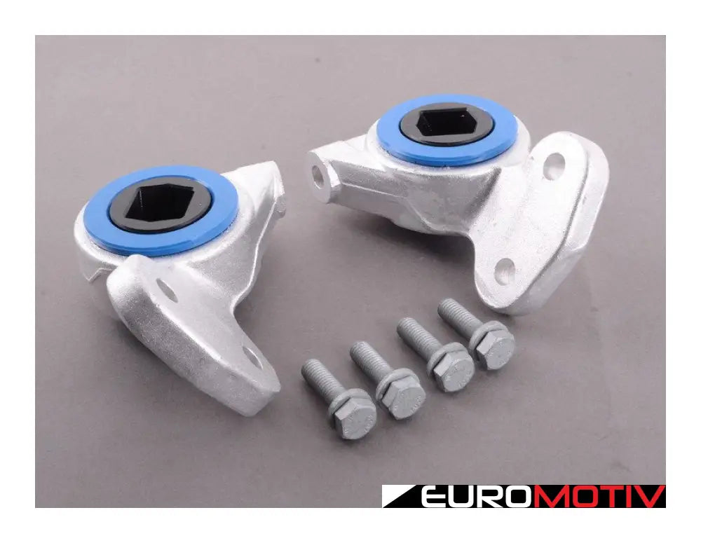 Turner Motorsport Polyurethane Front Control Arm Bushings - 80A Pre-Installed In Brackets