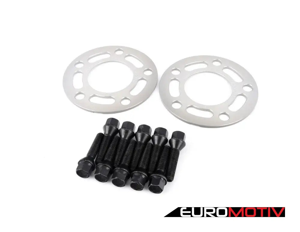 Turner Motorsport Silver Wheel Spacer & Bolt Kit - 5Mm