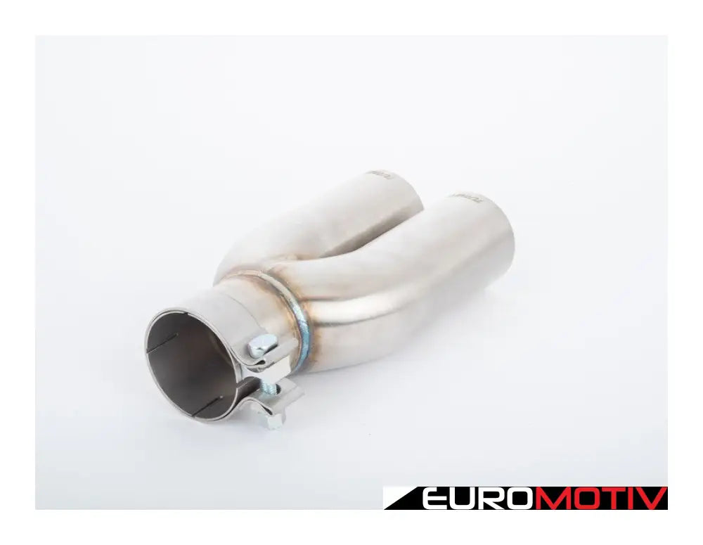 Turner Motorsport Single Wall Straight Cut Exhaust Tip - 2.5 Inlet 3.0 Od Stepped Left Brushed