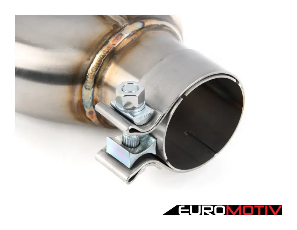 Turner Motorsport Single Wall Straight Cut Exhaust Tip - 2.5 Inlet 3.0 Od Stepped Right Brushed