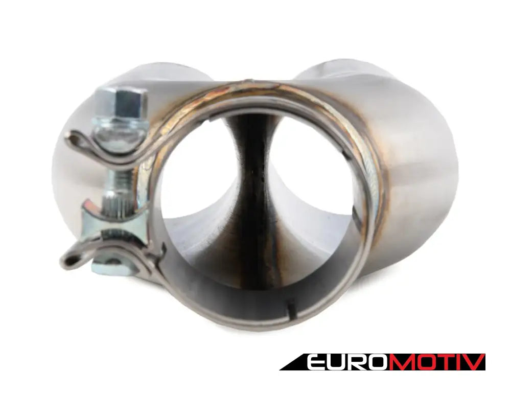 Turner Motorsport Single Wall Straight Cut Exhaust Tip - 2.5 Inlet 3.0 Od Stepped Right Brushed