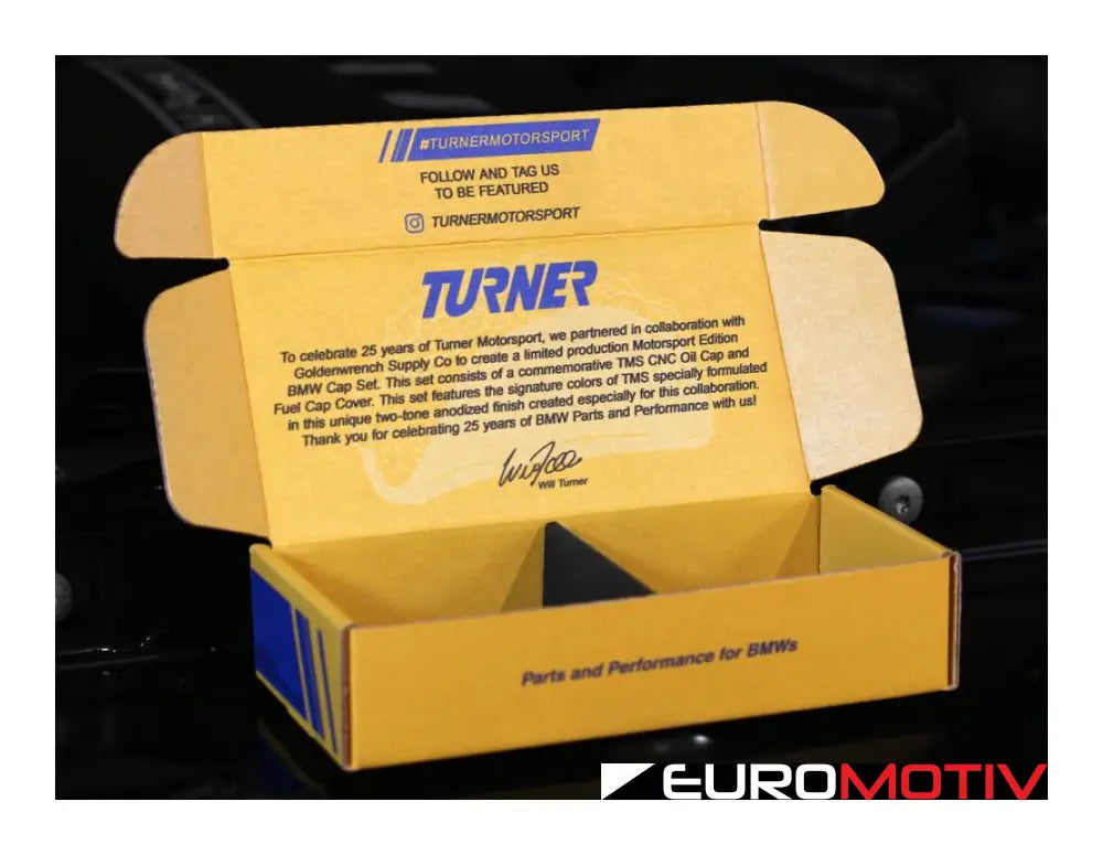 Turner X Goldenwrench Motorsport Edition Cap Set - Silver & Gold F Chassis