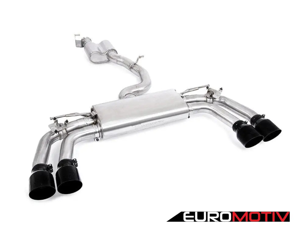 Unitronic 8V/8V.2 S3 Turbo-Back Exhaust System - Black Tips