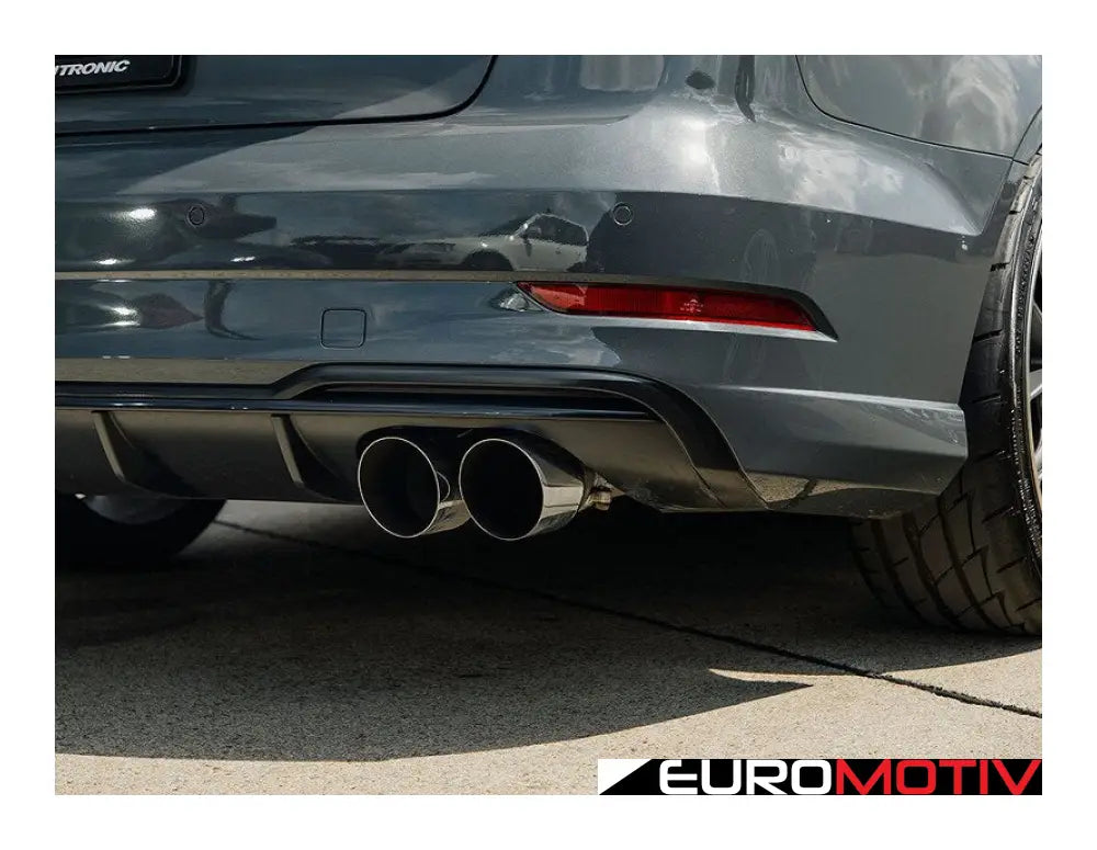 Unitronic 8V/8V.2 S3 Turbo-Back Exhaust System - Black Tips