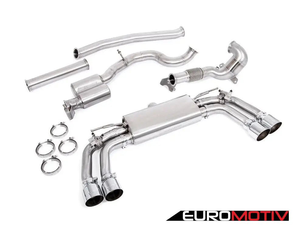 Unitronic 8V/8V.2 S3 Turbo-Back Exhaust System - Round Chrome Tips