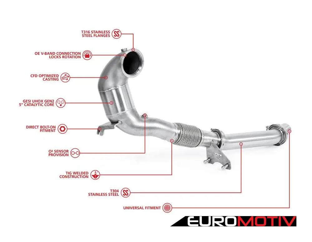 Unitronic Evo4 Fwd Performance Downpipe