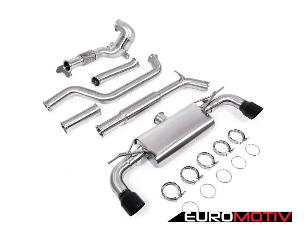 Unitronic Mk7/Mk7.5 Gti Turbo-Back Exhaust System - Black Tips