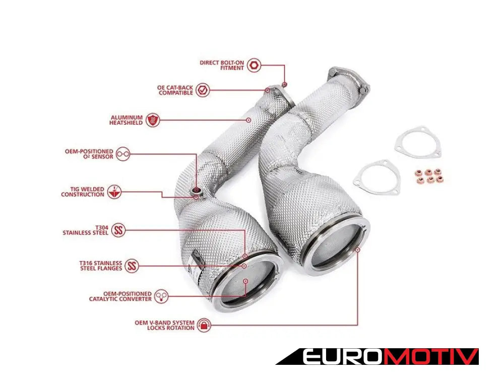 Unitronic Performance Downpipes For C8 Rs6/Rs7