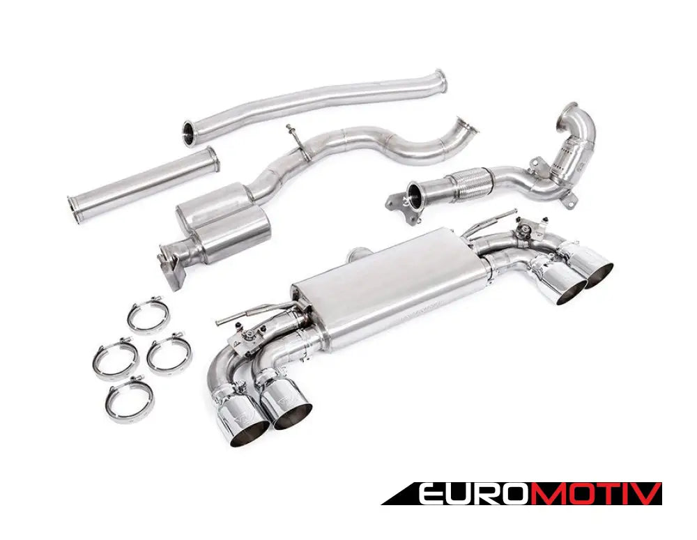 Unitronic Turbo-Back Exhaust System - Round Chrome Tips