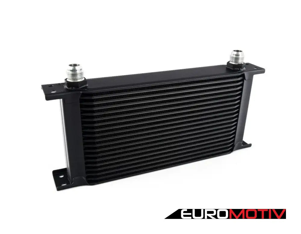 Universal Oil Cooler - 19 Row With Thermostat Black