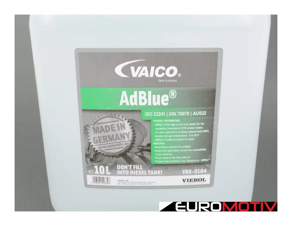 Vaico Diesel Exhaust Fluid 2.6 Gallons / 10 Liters