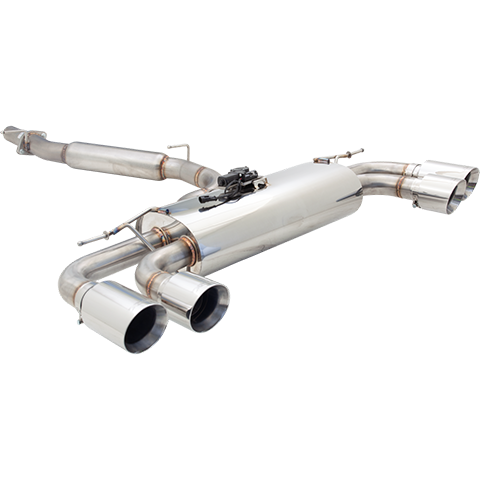 XForce Varex Valved Cat Back Exhaust System | 2013-2019 VW MK7 Golf R (ESVW09VKCS)