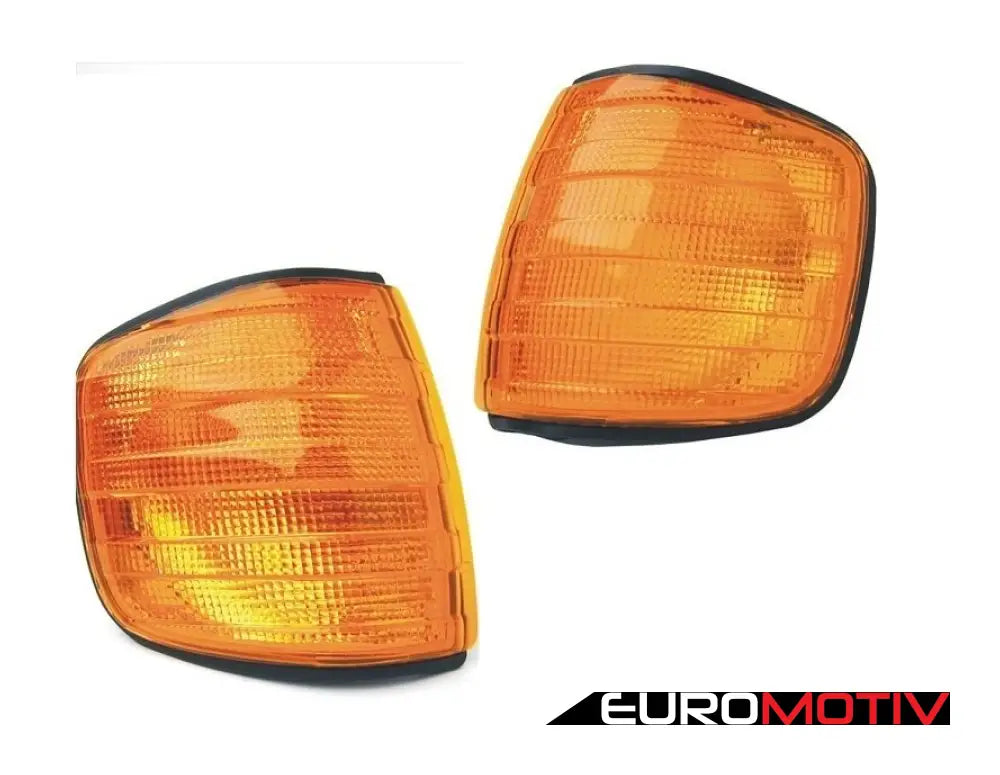 W126 Amber Turn Signal Housings