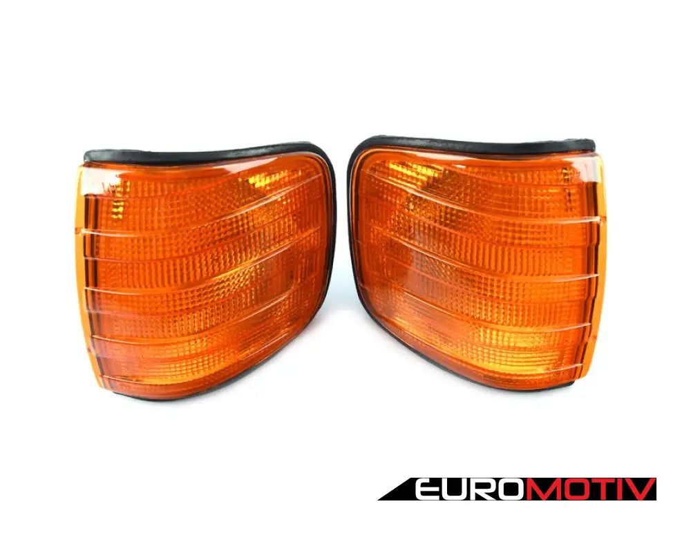 W126 Amber Turn Signal Housings