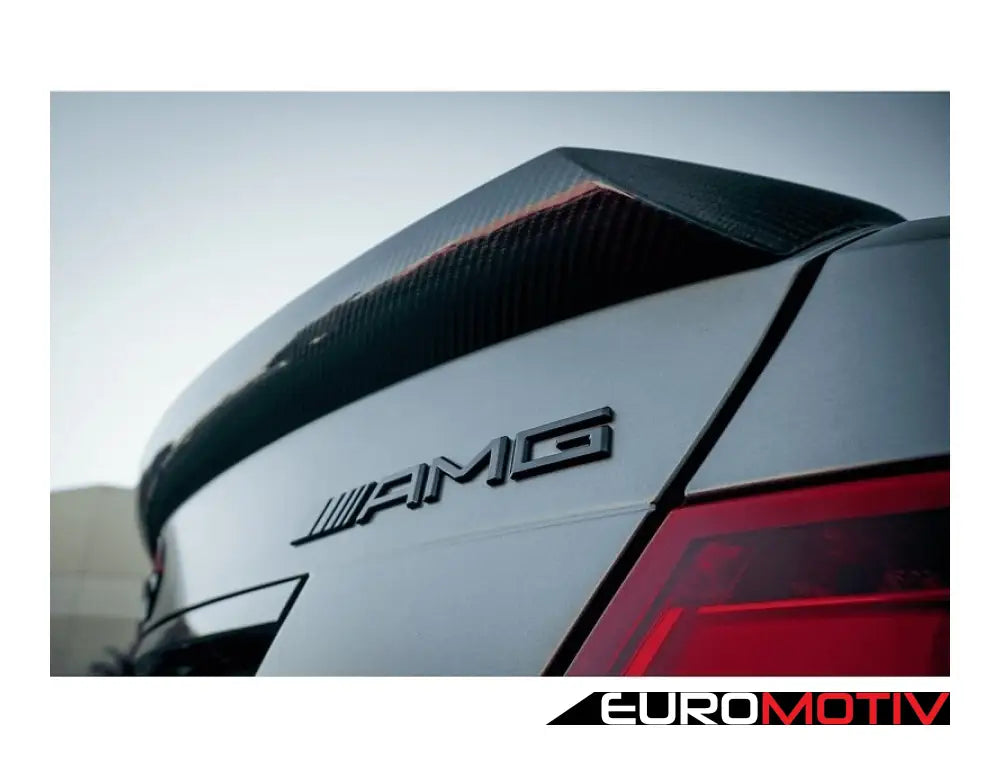 W204 2D Coupe High Kick Carbon Fiber Trunk Spoiler