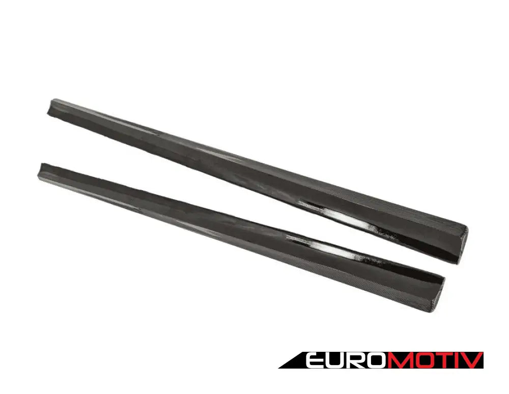 W204 C63 Amg Carbon Fiber Side Skirt Extension Splitters