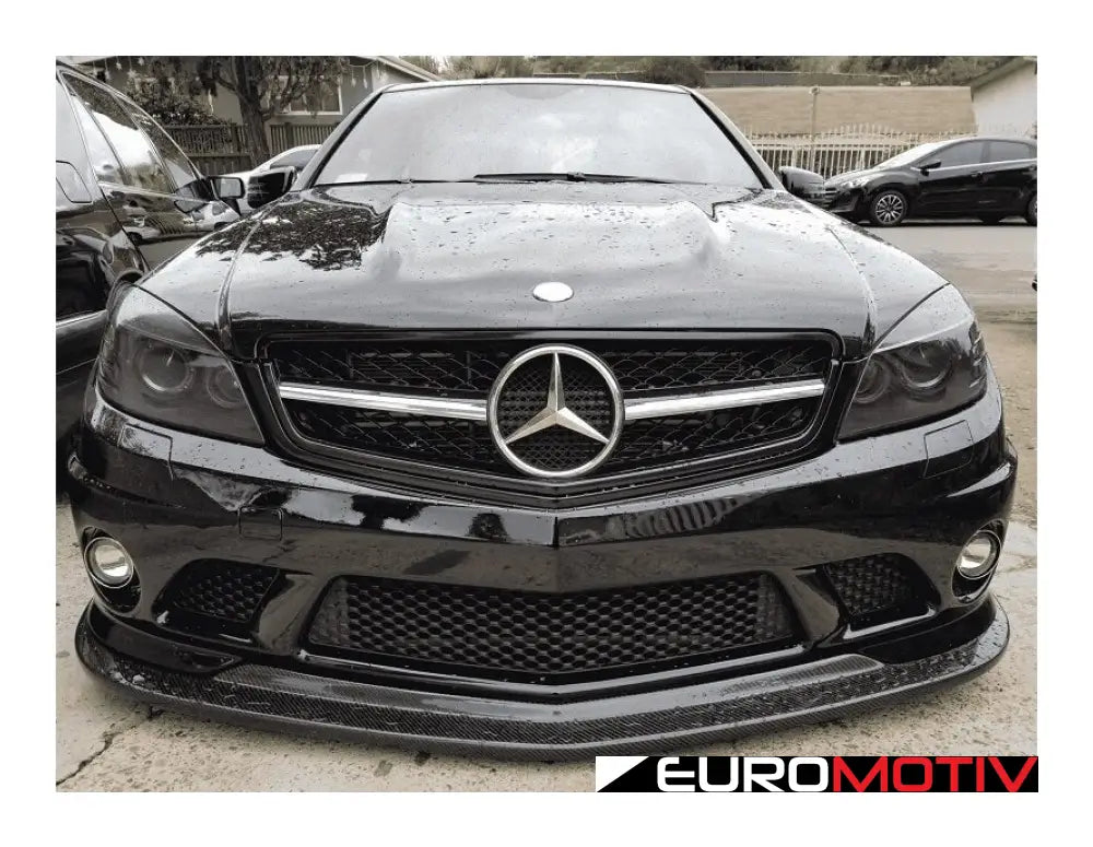 W204 Preface C63 Ak Designed Carbon Fiber Front Lip