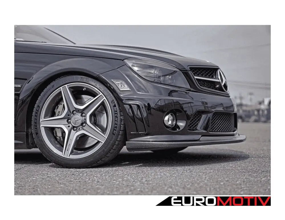 W204 Preface C63 Ak Designed Carbon Fiber Front Lip