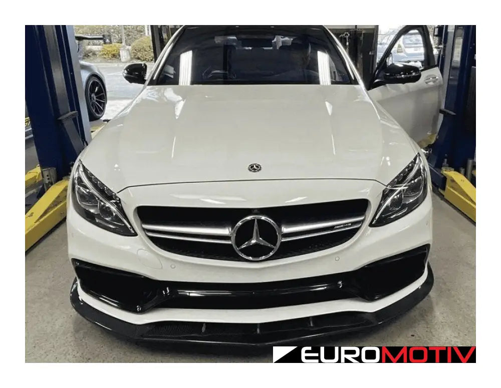 W205 C63 Preface Sedan Carbon Fiber Front Lip