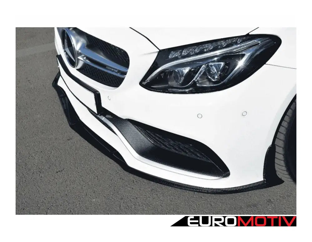 W205 C63 Preface Sedan Edition 1 Designed Carbon Fiber Front Lip