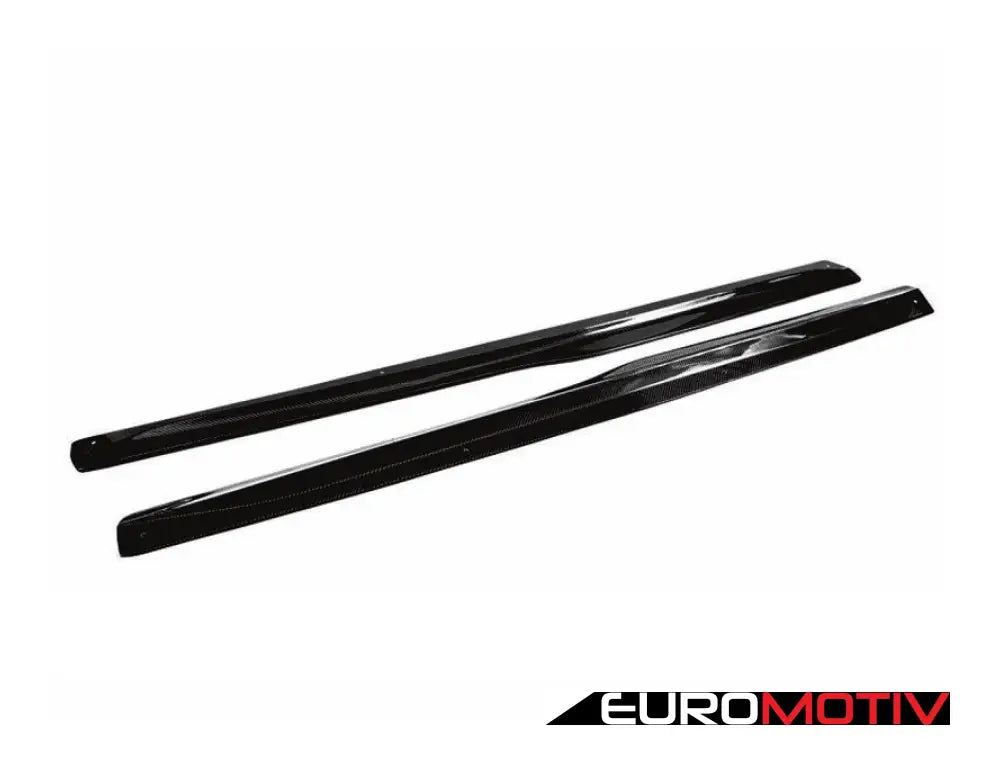 W205 C63 Sedan Carbon Fiber Side Skirt Extensions