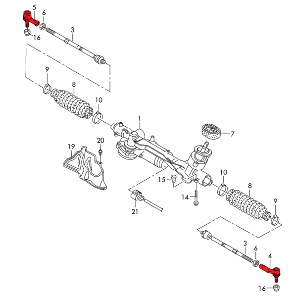 Bump Steer Adjustable Front Tie Rod Ends – TTRS TTS TT 8S