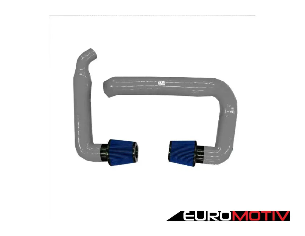 X3M/X4M Front Mount Intake Kit - Grey Piping/ Blue Filter