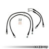 034Motorsport Stainless Steel Braided Brake Line Kit, Volkswagen & Audi MQB and MQB EVO AWD 2.0T (Performance Pack)
