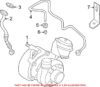 VW Turbocharger Oil Return Pipe 038145736C
