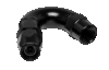 Vibrant -3AN 150 Degree High Flow Hose End Fitting for PTFE Lined Hose