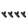 Injector Dynamics 2600-XDS Injectors - 48mm Length - 14mm Top - 14mm Bottom Adapter (Set of 4)