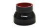 Vibrant Silicone Reducer Coupler 4.00in ID x 3.00in ID x 4.50in Long - Black