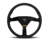 Momo MOD78 Steering Wheel 350 mm -  Black Leather/Black Spokes