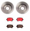 Audi VW Brakes Kit – Pads and Rotors Rear (260mm) (Ceramic) 8E0698451J – Brembo 1534735KIT