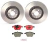 Audi Brake Kit – Pads and Rotors Front (347mm) (Ceramic) 8E0698151G – Brembo 1535059KIT