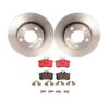 Audi VW Brakes Kit – Pads and Rotors Rear (232mm) (Ceramic) 8E0698451L – Brembo 1540082KIT